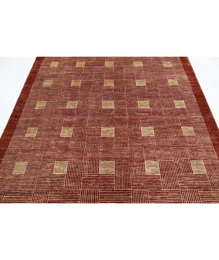 Hand Knotted Modcar Wool Rug 5' 11" x 8' 5" - No. AT31895