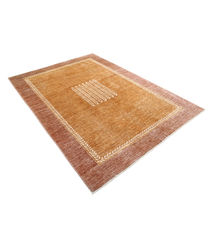 Hand Knotted Modcar Wool Rug 5' 7" x 7' 8" - No. AT67341