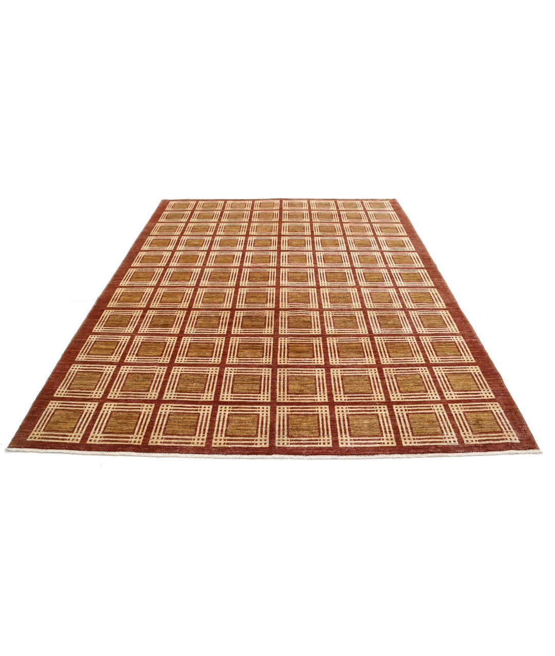Hand Knotted Modcar Wool Rug 6' 10" x 8' 4" - No. AT48921
