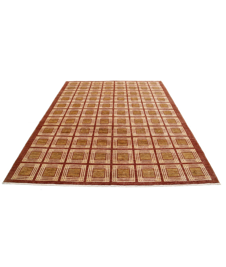Hand Knotted Modcar Wool Rug 6' 10" x 8' 4" - No. AT48921