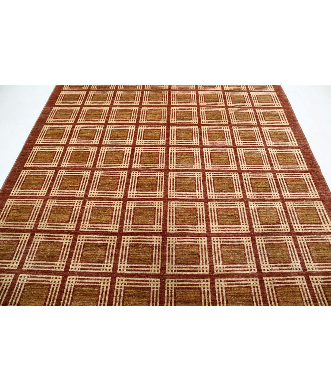 Hand Knotted Modcar Wool Rug 6' 10" x 8' 4" - No. AT48921