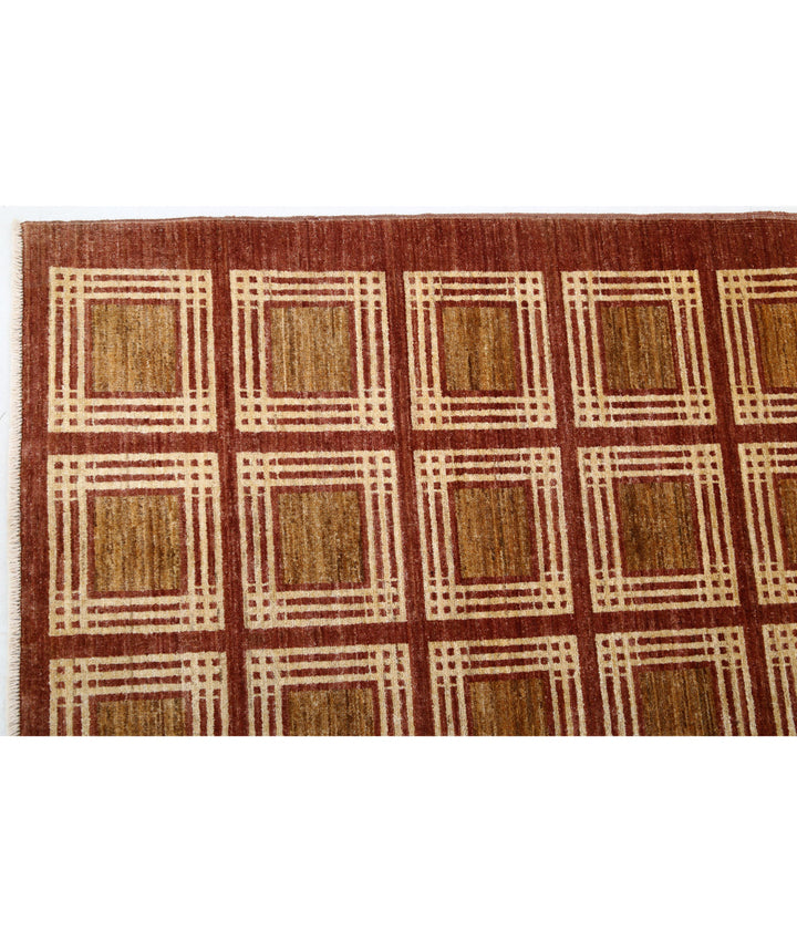 Hand Knotted Modcar Wool Rug 6' 10" x 8' 4" - No. AT48921