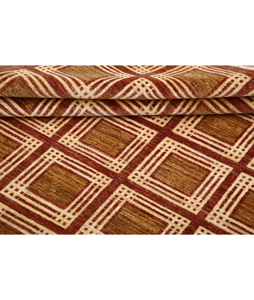 Hand Knotted Modcar Wool Rug 6' 10" x 8' 4" - No. AT48921
