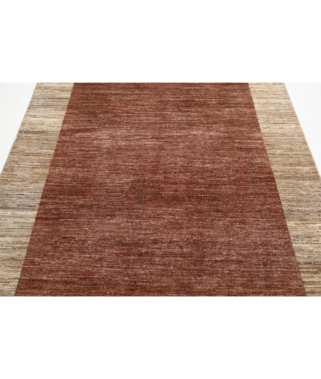 Hand Knotted Modcar Wool Rug 5' 6" x 7' 9" - No. AT20389