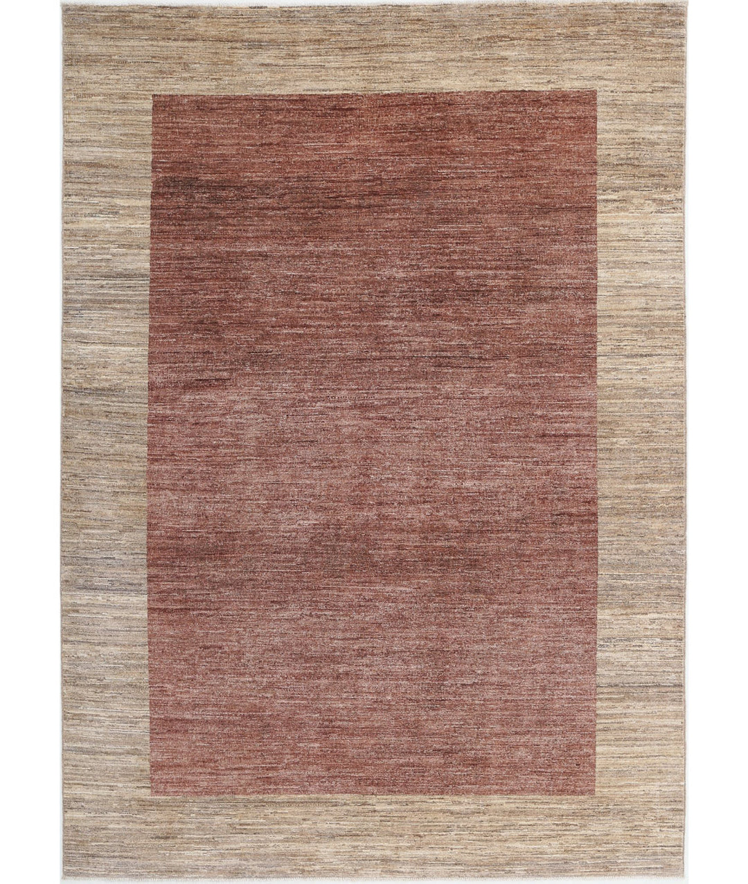 Hand Knotted Modcar Wool Rug 5' 6" x 7' 9" - No. AT20389