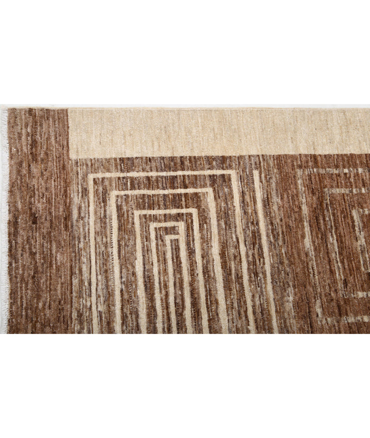 Afghan Modcar Rug 5' 7" x 8' 3" Hand-Knotted | No. AT24549