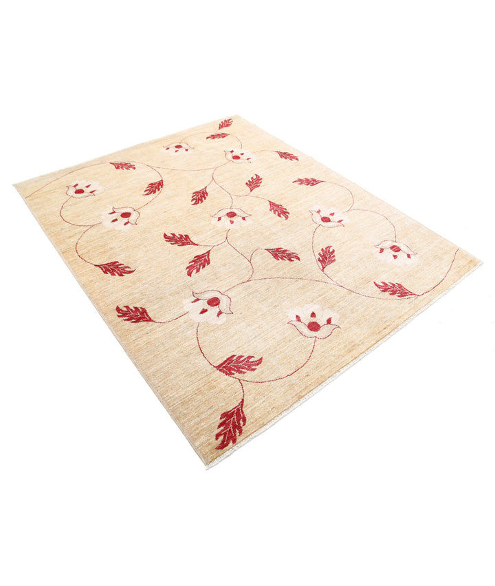 Hand Knotted Modcar Wool Rug 5' 2" x 6' 5" - No. AT48898