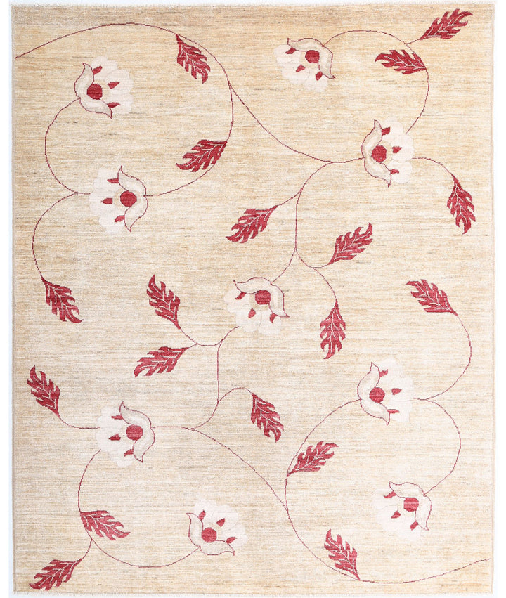 Hand Knotted Modcar Wool Rug 5' 2" x 6' 5" - No. AT48898