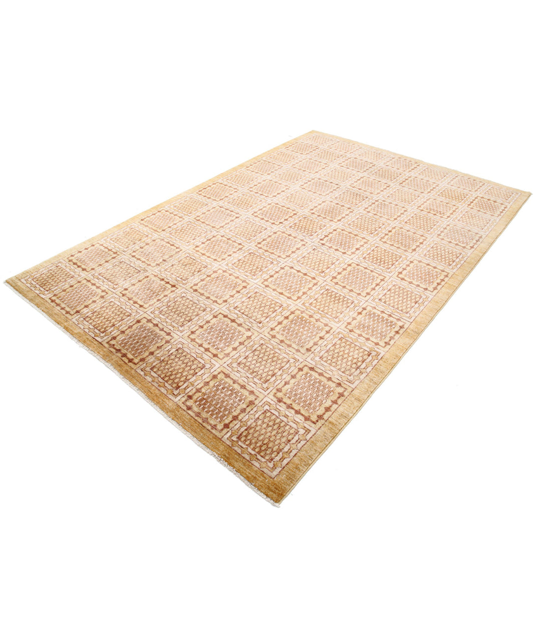 Hand Knotted Modcar Wool Rug 5' 11" x 8' 11" - No. AT86083