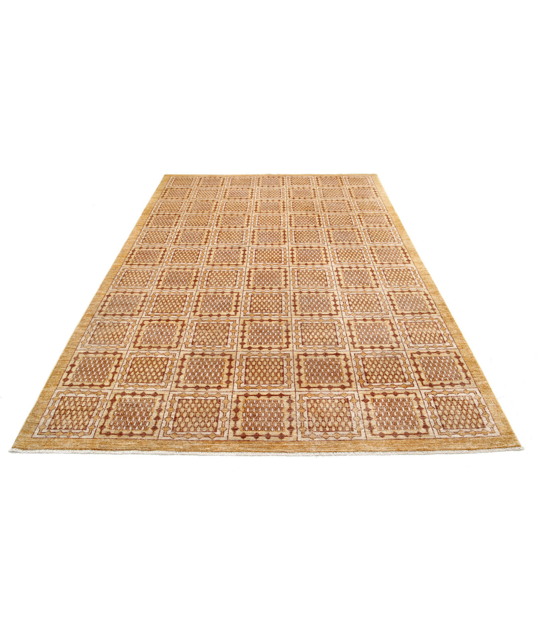 Hand Knotted Modcar Wool Rug 5' 11" x 8' 11" - No. AT86083