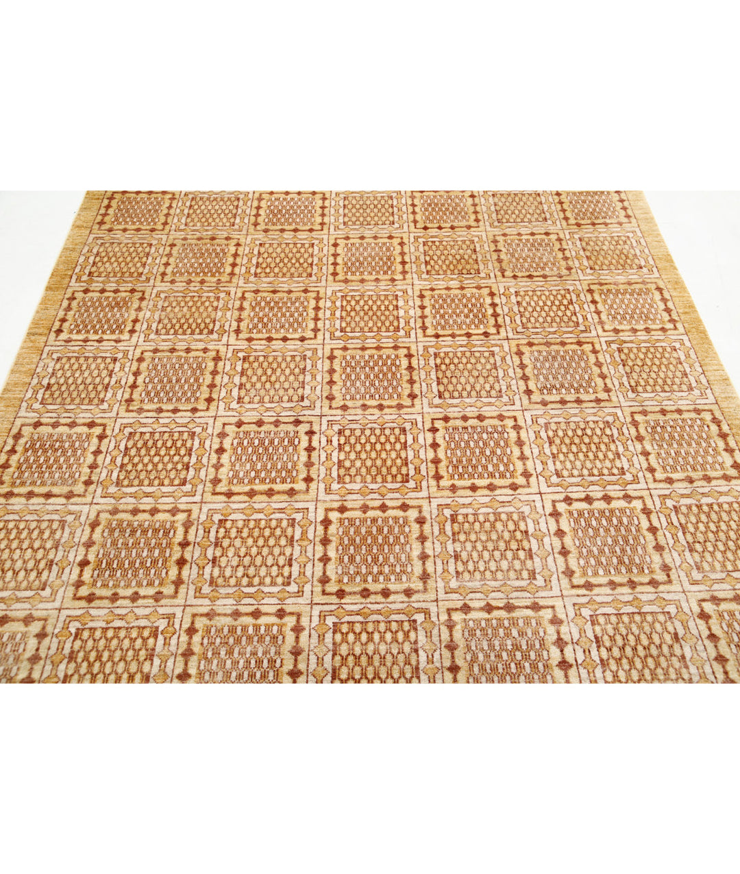 Hand Knotted Modcar Wool Rug 5' 11" x 8' 11" - No. AT86083