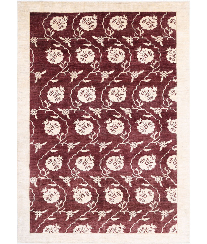Hand Knotted Modcar Wool Rug 6' 8" x 9' 7" - No. AT24859