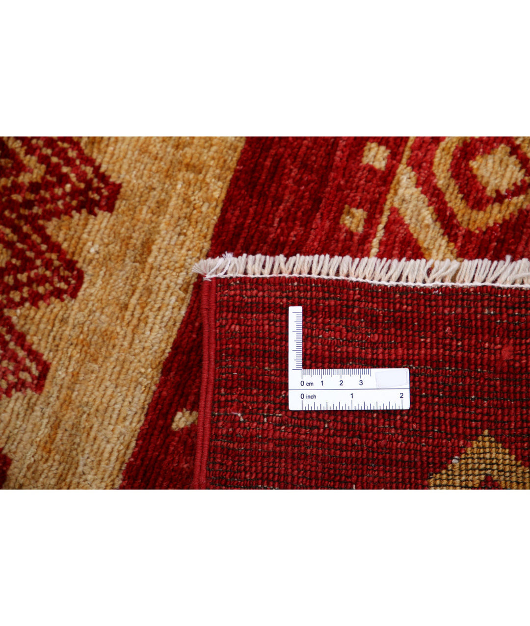 Afghan Modcar Rug 6' 4" x 9' 3" Hand-Knotted | No. AT47005