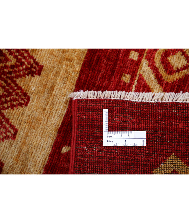Afghan Modcar Rug 6' 4" x 9' 3" Hand-Knotted | No. AT47005