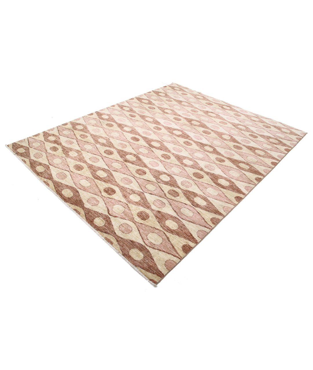 Hand Knotted Modcar Wool Rug 6' 6" x 8' 1" - No. AT65575