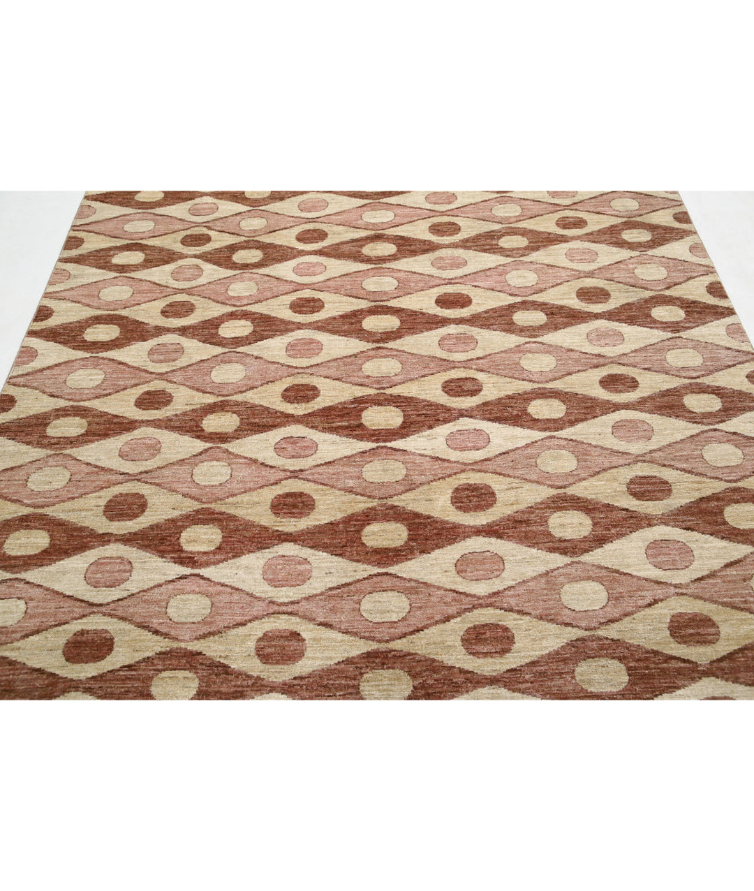 Hand Knotted Modcar Wool Rug 6' 6" x 8' 1" - No. AT65575