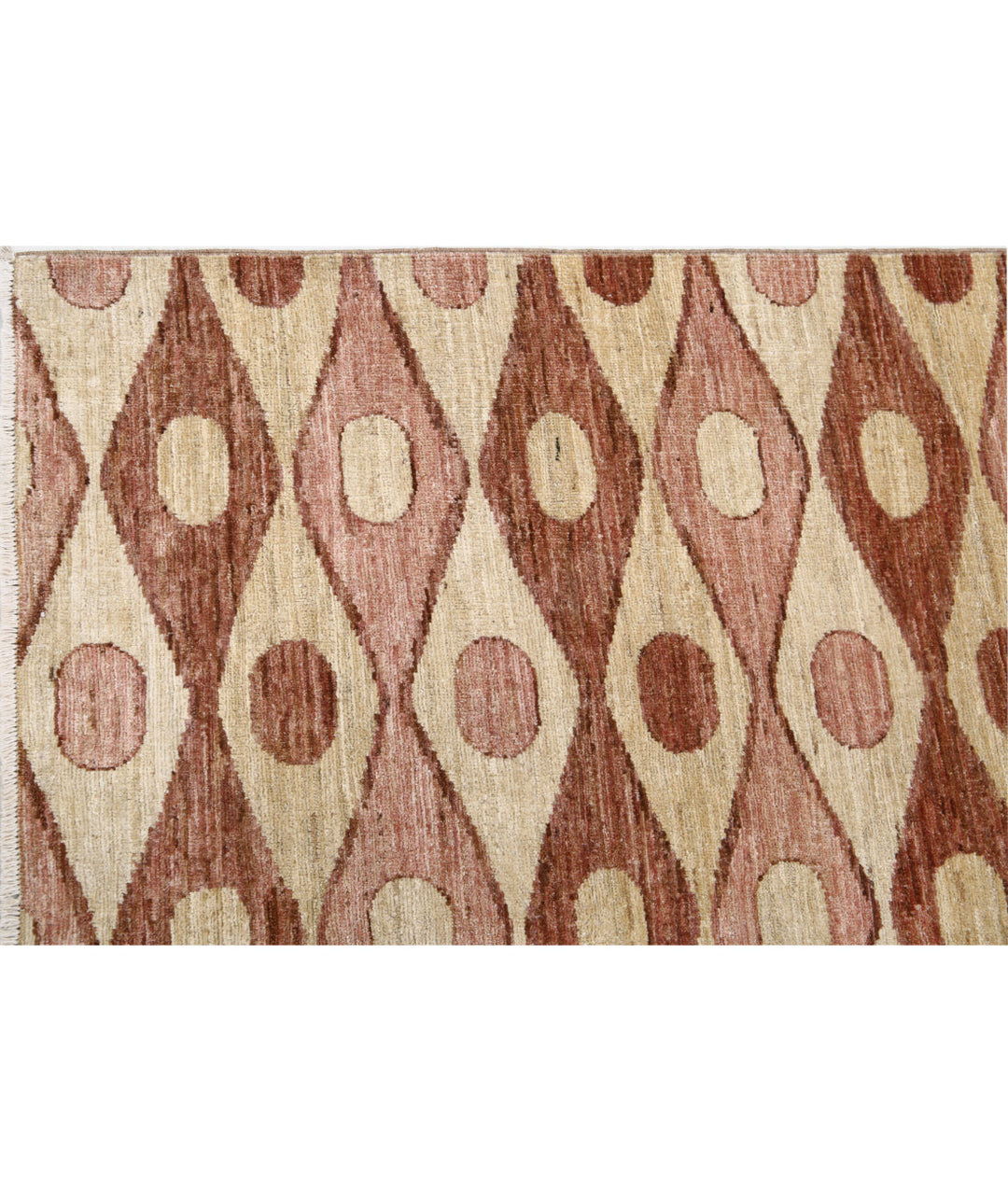 Hand Knotted Modcar Wool Rug 6' 6" x 8' 1" - No. AT65575