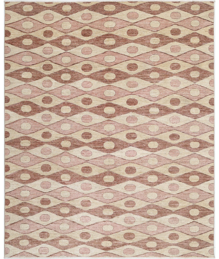 Hand Knotted Modcar Wool Rug 6' 6" x 8' 1" - No. AT65575