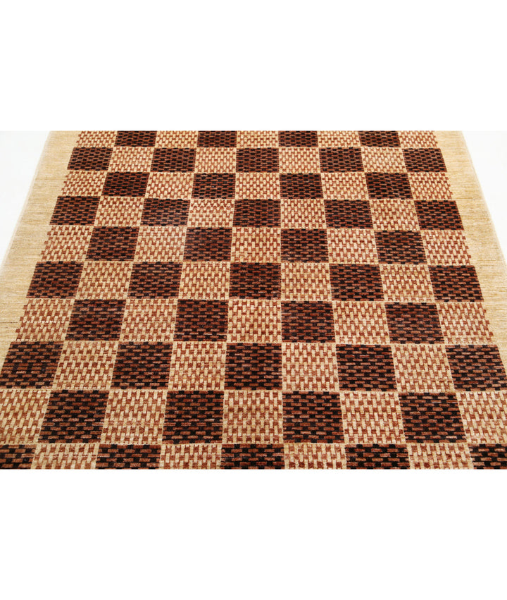 Afghan Oriental Rug 5' 3" x 6' 6" Hand-Knotted | No. AT32496