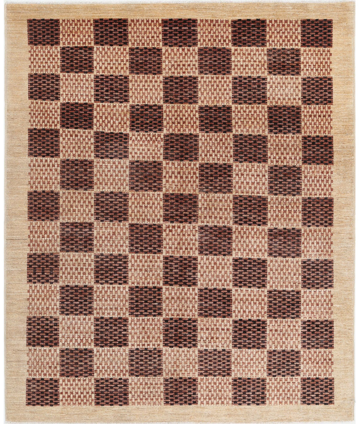 Hand Knotted Modcar Wool Rug 5' 3" x 6' 6" - No. AT32496
