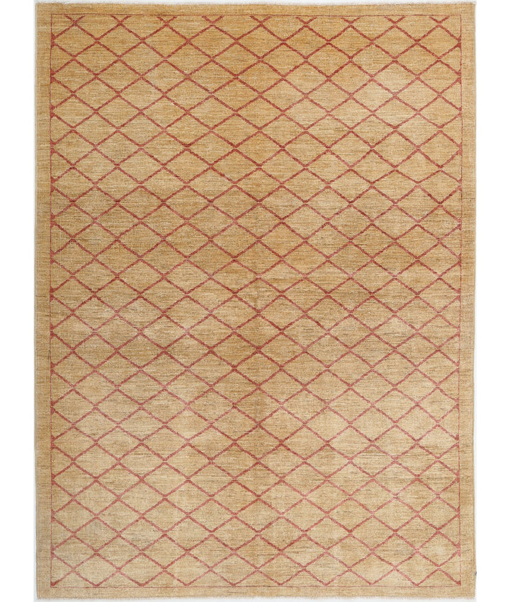Hand Knotted Modcar Wool Rug 5' 7" x 7' 7" - No. AT40597