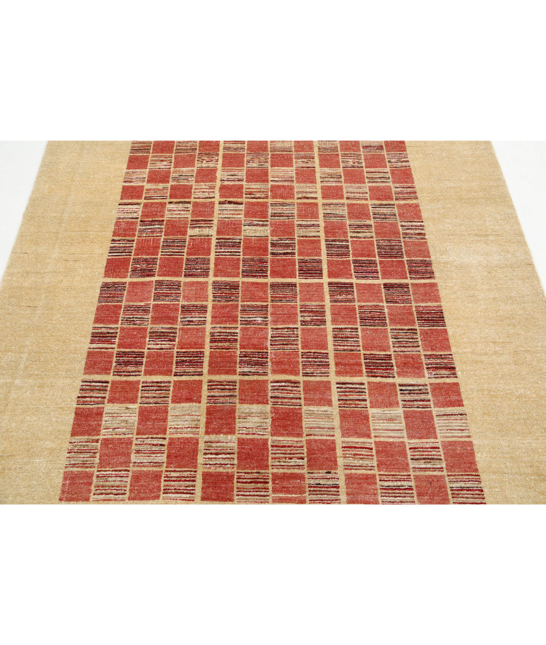 Hand Knotted Modcar Wool Rug 5' 4" x 7' 2" - No. AT87645