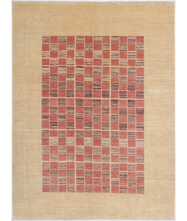 Hand Knotted Modcar Wool Rug 5' 4" x 7' 2" - No. AT87645