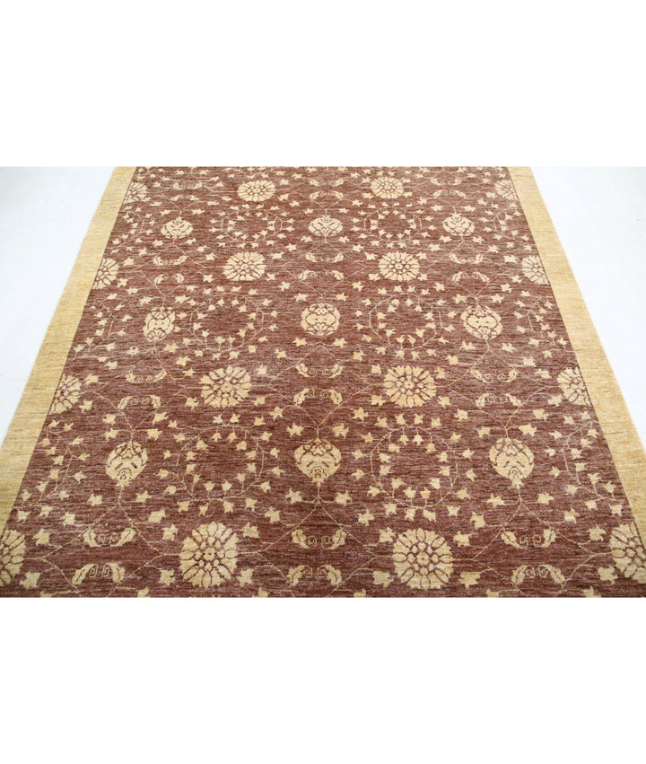 Afghan Modcar Rug 6' 1" x 8' 6" Hand-Knotted | No. AT29433
