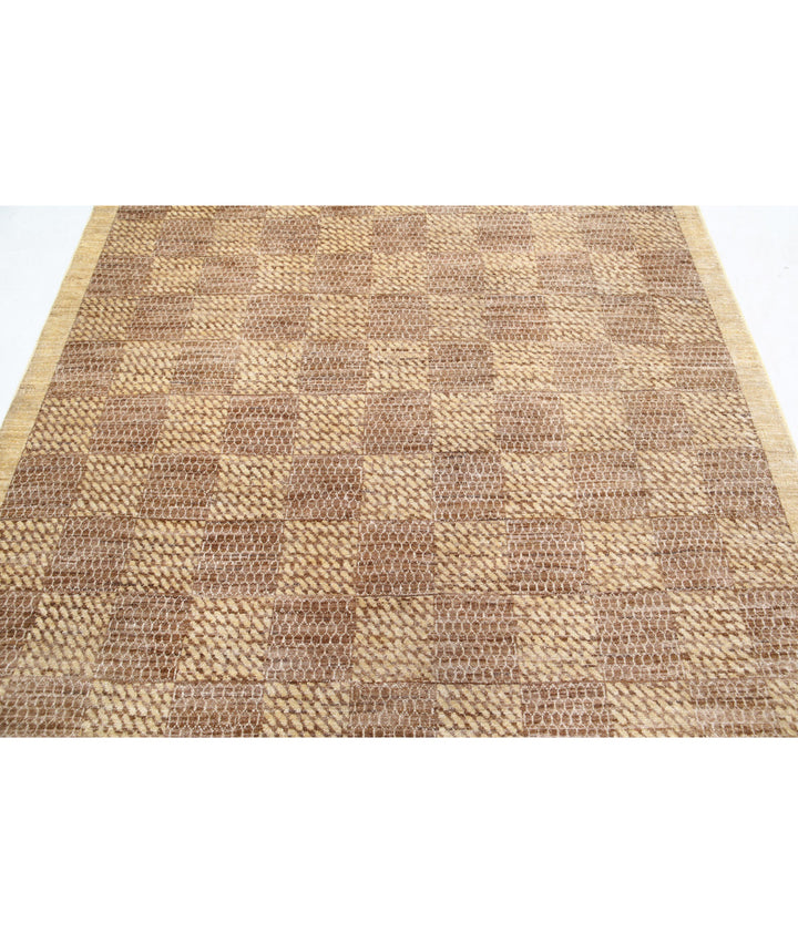 Hand Knotted Modcar Wool Rug 5' 10" x 7' 4" - No. AT46102