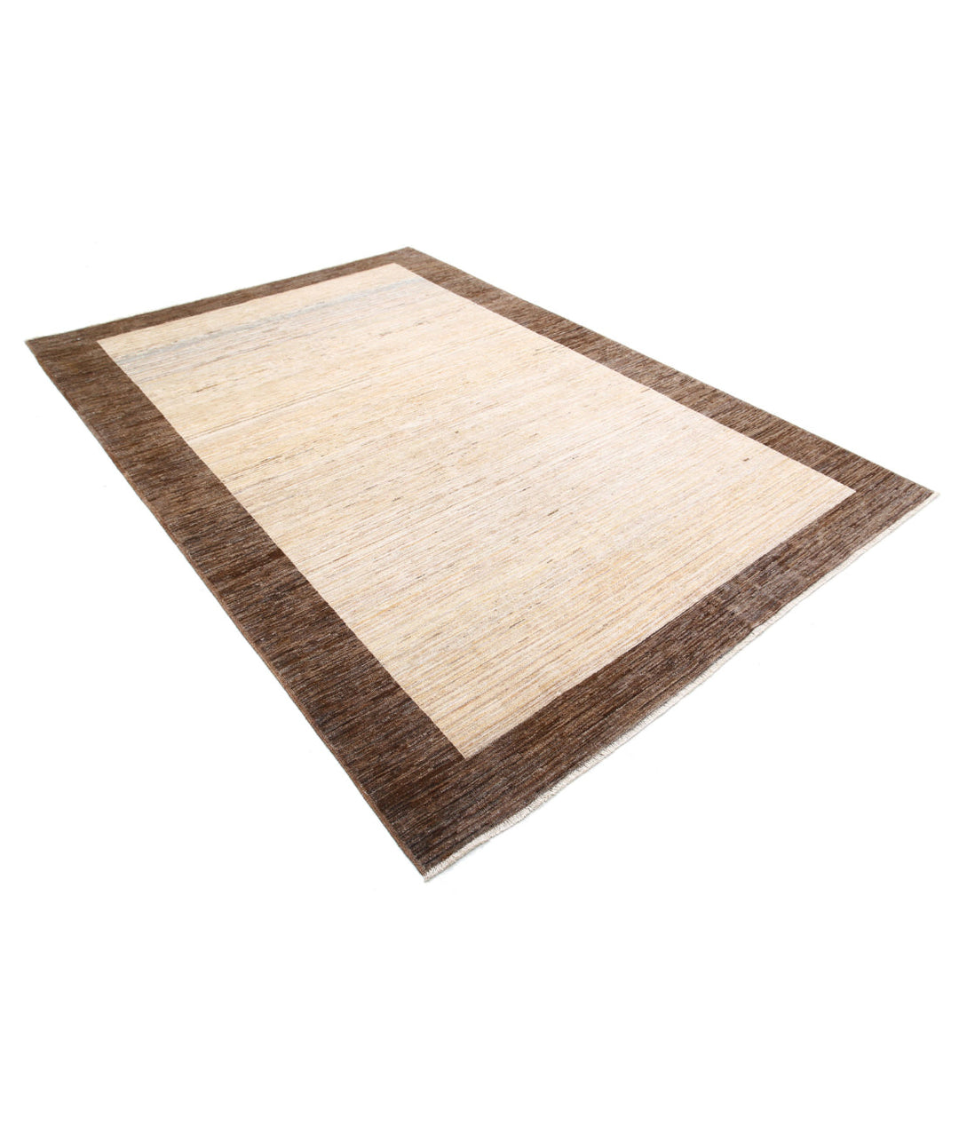 Hand Knotted Modcar Wool Rug 6' 3" x 9' 3" - No. AT72357