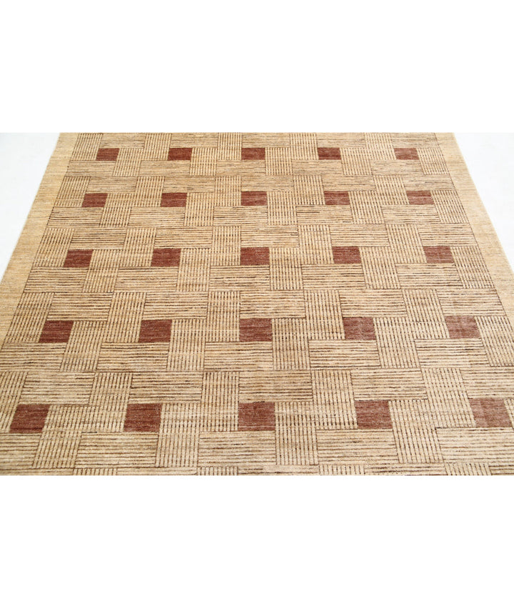 Hand Knotted Modcar Wool Rug 5' 11" x 8' 5" - No. AT22729