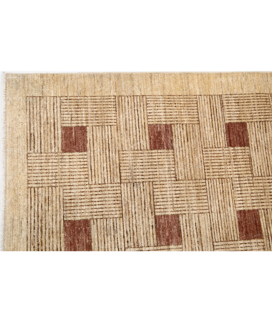 Afghan Modcar Rug 5' 11" x 8' 5" Hand-Knotted | No. AT22729