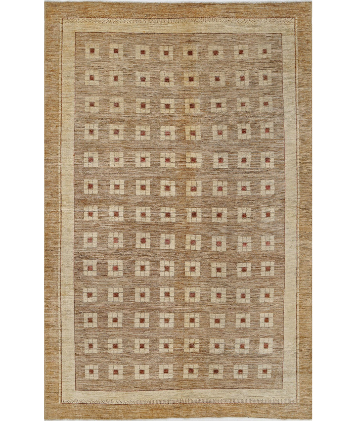 Hand Knotted Modcar Wool Rug 5' 11" x 9' 3" - No. AT63065