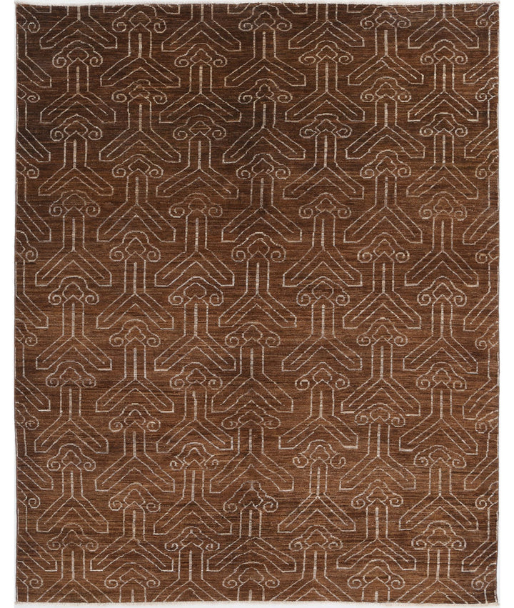 Hand Knotted Modcar Wool Rug 6' 3" x 7' 9" - No. AT91927