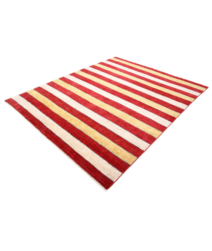 Hand Knotted Modcar Wool Rug 6' 8" x 8' 1" - No. AT61795