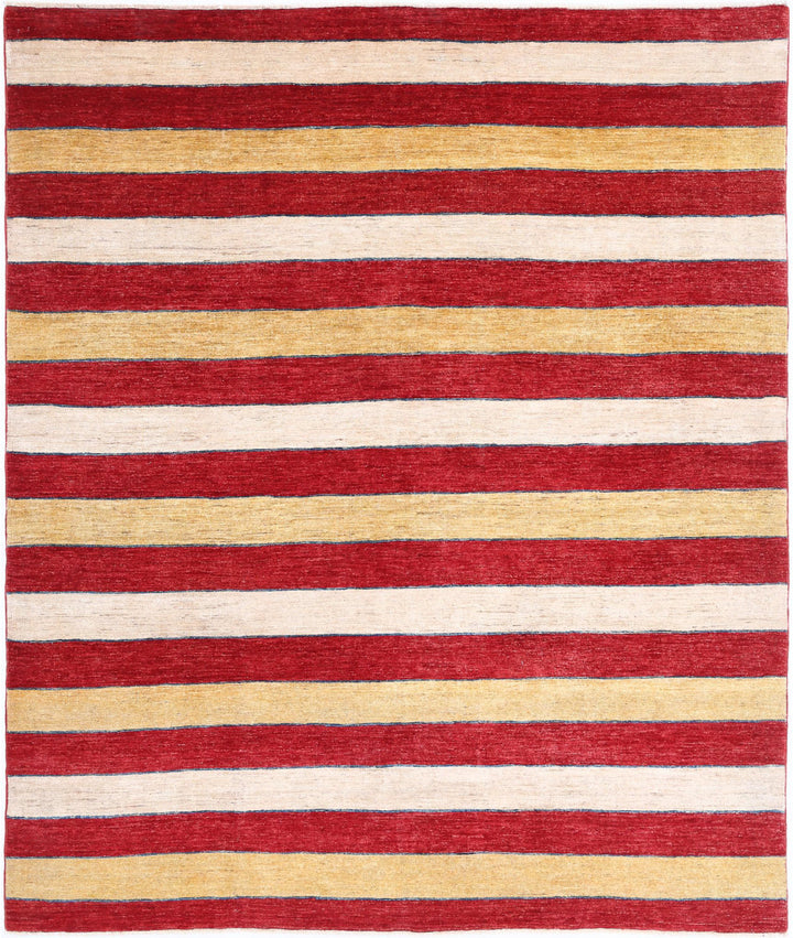 Hand Knotted Modcar Wool Rug 6' 8" x 8' 1" - No. AT61795