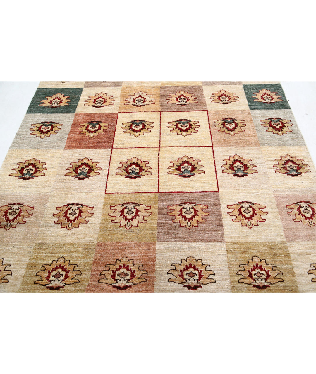 Hand Knotted Modcar Wool Rug 6' 1" x 9' 5" - No. AT55828