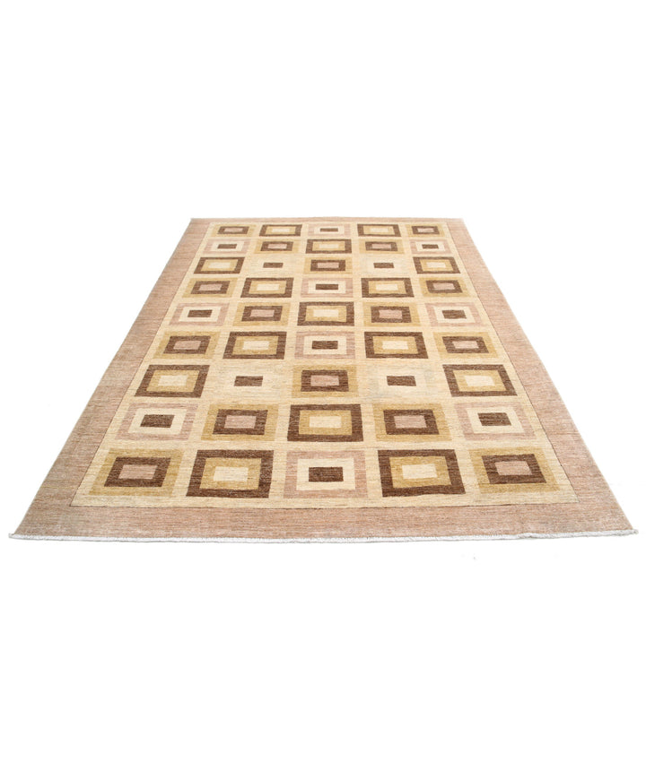 Hand Knotted Modcar Wool Rug 6' 8" x 8' 11" - No. AT60572