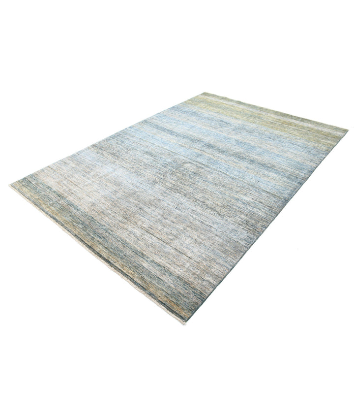 Afghan Modcar Rug 6' 0" x 8' 10" Hand-Knotted | No. AT36390