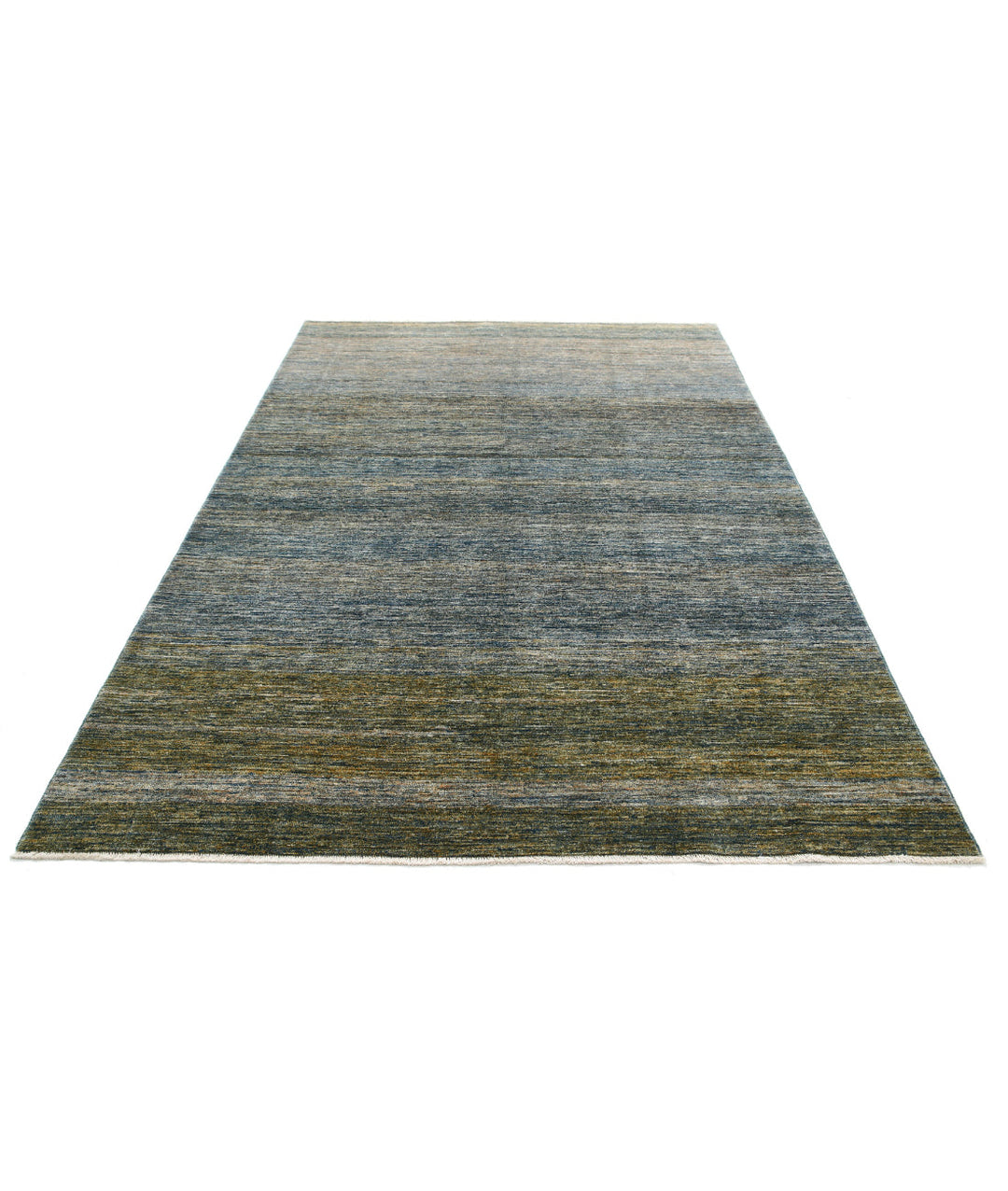 Afghan Modcar Rug 6' 0" x 8' 10" Hand-Knotted | No. AT36390