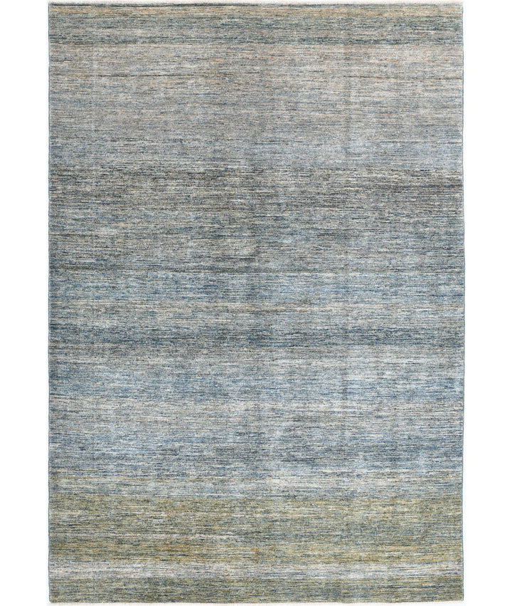 Hand Knotted Modcar Wool Rug 6' 0" x 8' 10" - No. AT36390