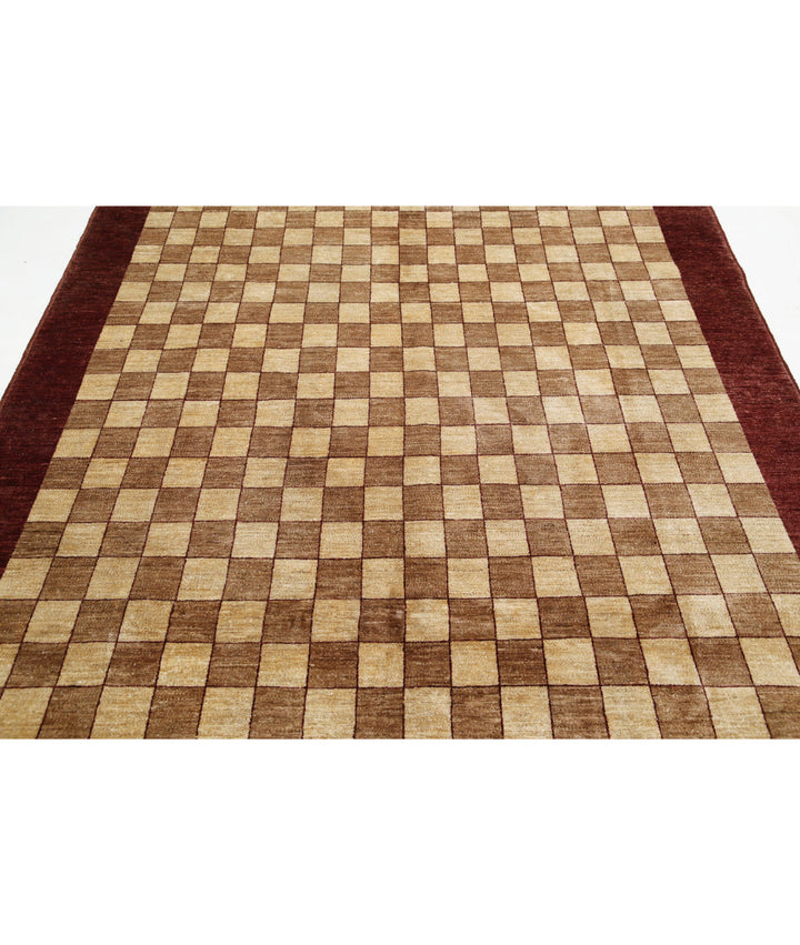 Hand Knotted Modcar Wool Rug 6' 7" x 9' 4" - No. AT73819