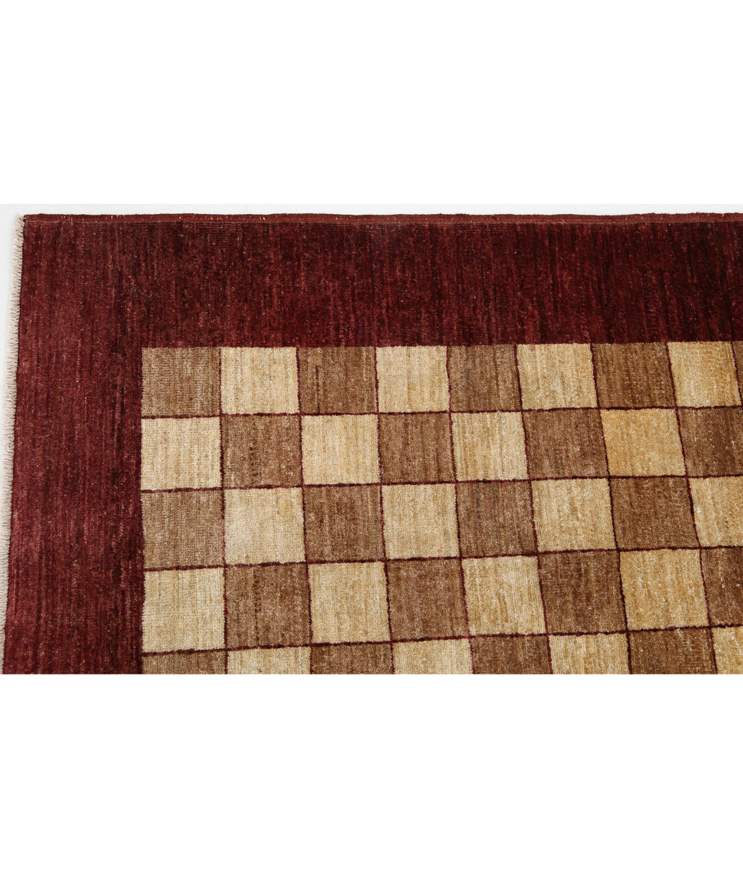 Hand Knotted Modcar Wool Rug 6' 7" x 9' 4" - No. AT73819