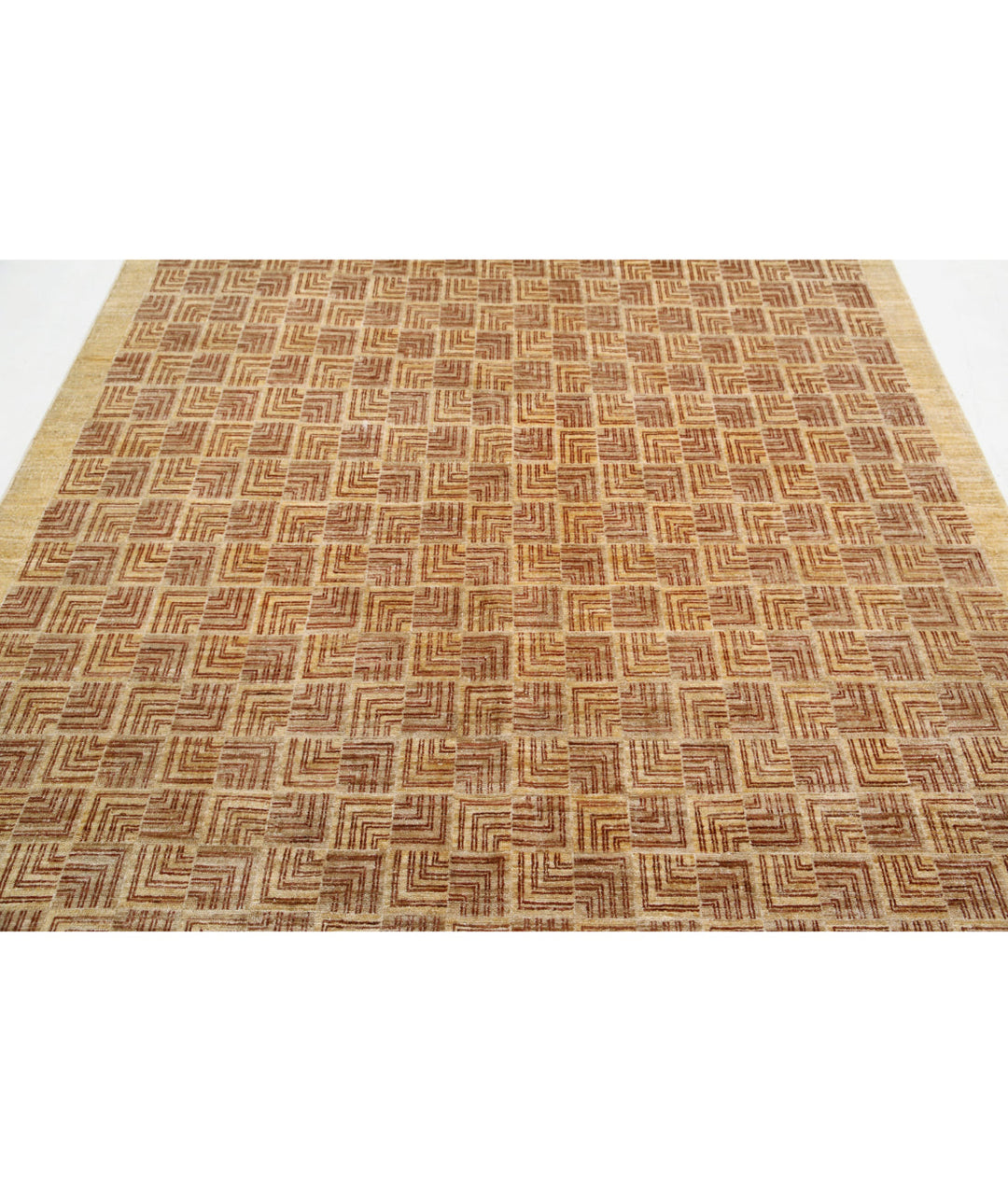 Hand Knotted Modcar Wool Rug 6' 6" x 8' 6" - No. AT99345