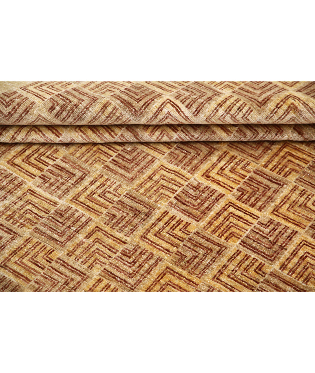 Hand Knotted Modcar Wool Rug 6' 6" x 8' 6" - No. AT99345