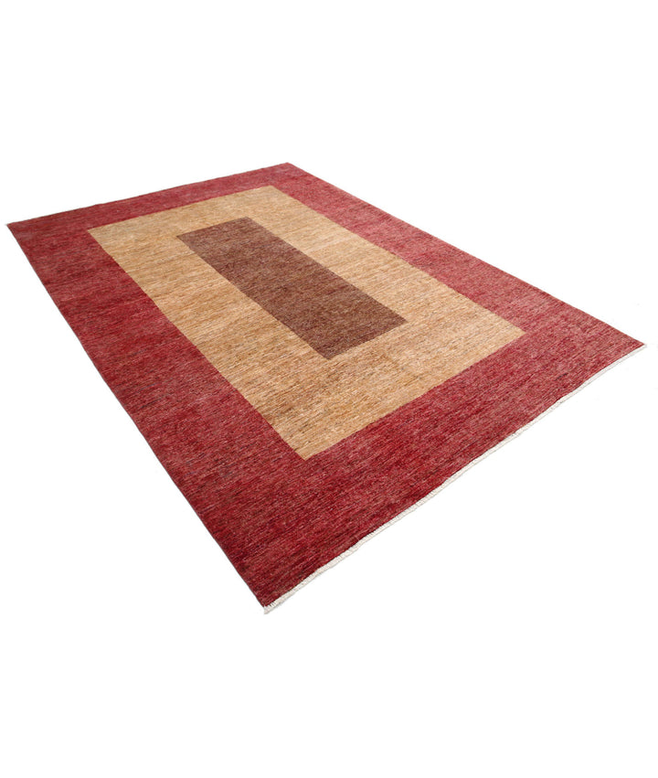 Hand Knotted Modcar Wool Rug 6' 8" x 9' 2" - No. AT52715