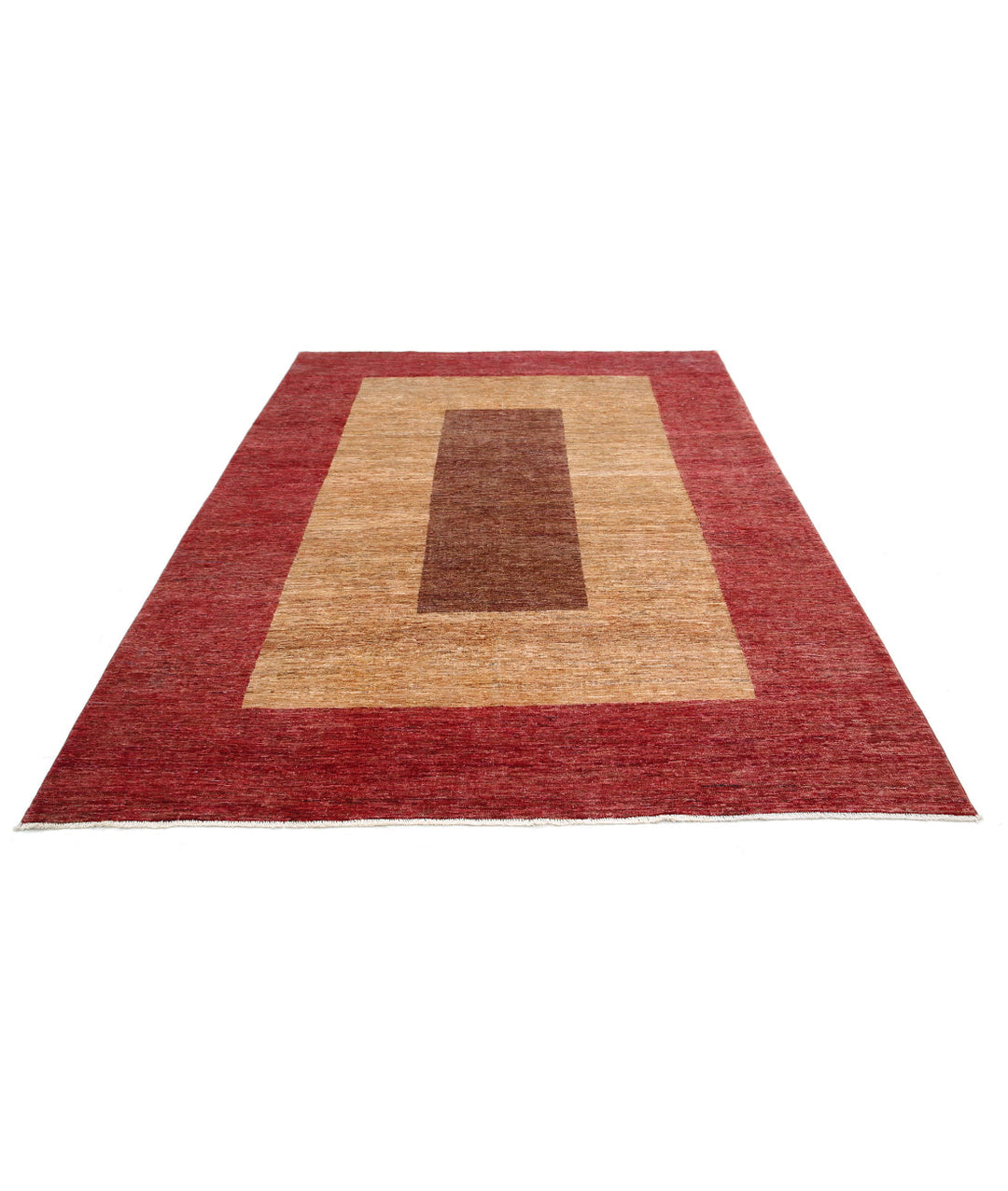 Hand Knotted Modcar Wool Rug 6' 8" x 9' 2" - No. AT52715