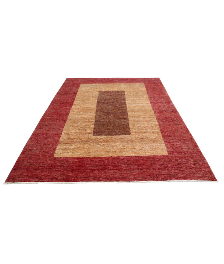 Hand Knotted Modcar Wool Rug 6' 8" x 9' 2" - No. AT52715