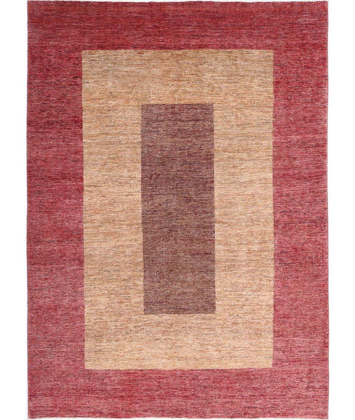 Hand Knotted Modcar Wool Rug 6' 8" x 9' 2" - No. AT52715