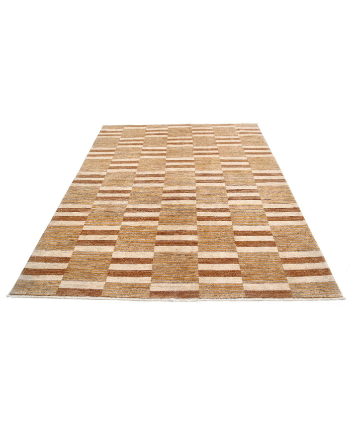 Hand Knotted Modcar Wool Rug 5' 10" x 7' 8" - No. AT80982